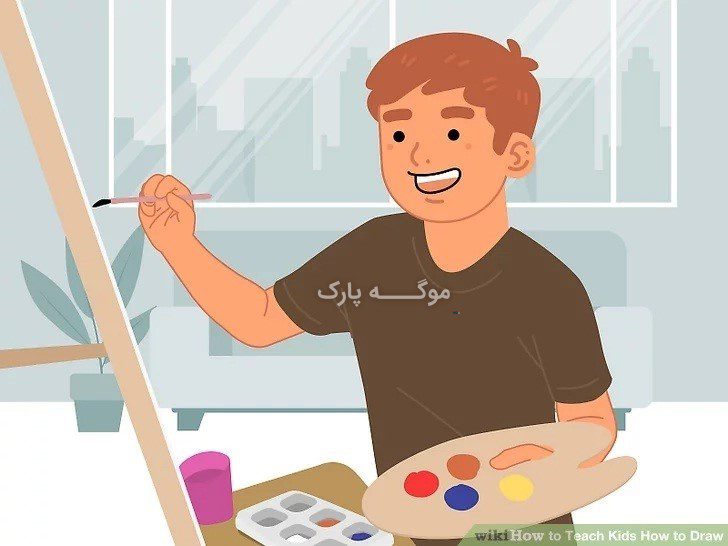 آموزش نقاشی کودک سه ساله-mogepark.com