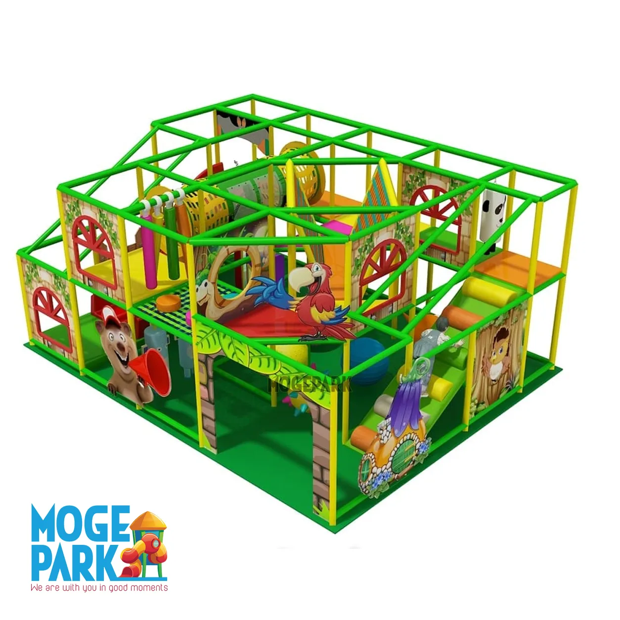 سافت پلی گراند جنگلی کد 230 - 1 سافت پلی گراند طرح جنگل کد 230-mogepark.com